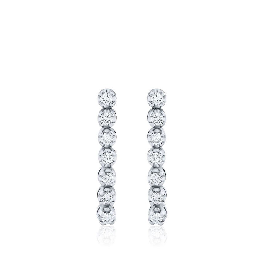 0.47 Carat Diamond Seven-Stone Earrings