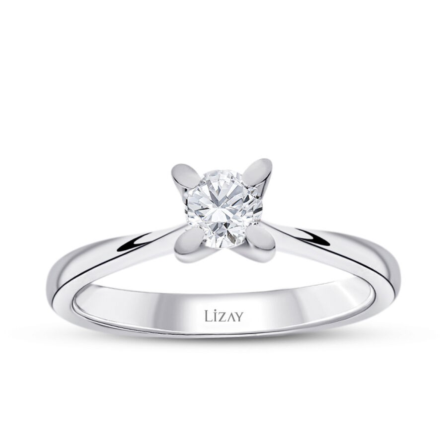 0.35 Carat Diamond Round Solitaire Engagement Ring