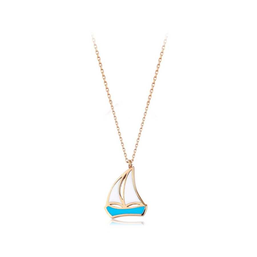 Gold Sail Necklace