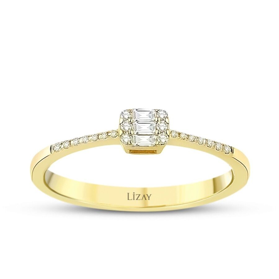 0.15 Carat Diamond Baguette Ring