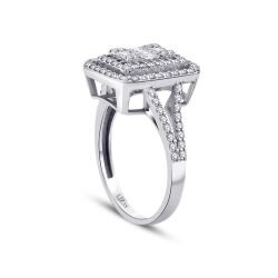 0.68 Carat Diamond Baguette Ring