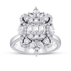 1.03 Carat Diamond Baguette Ring