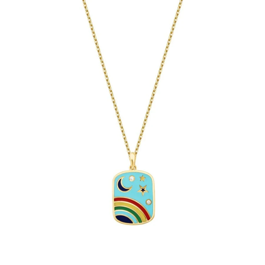 Gold Rainbow Necklace