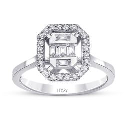 0.42 Carat Diamond Baguette Ring