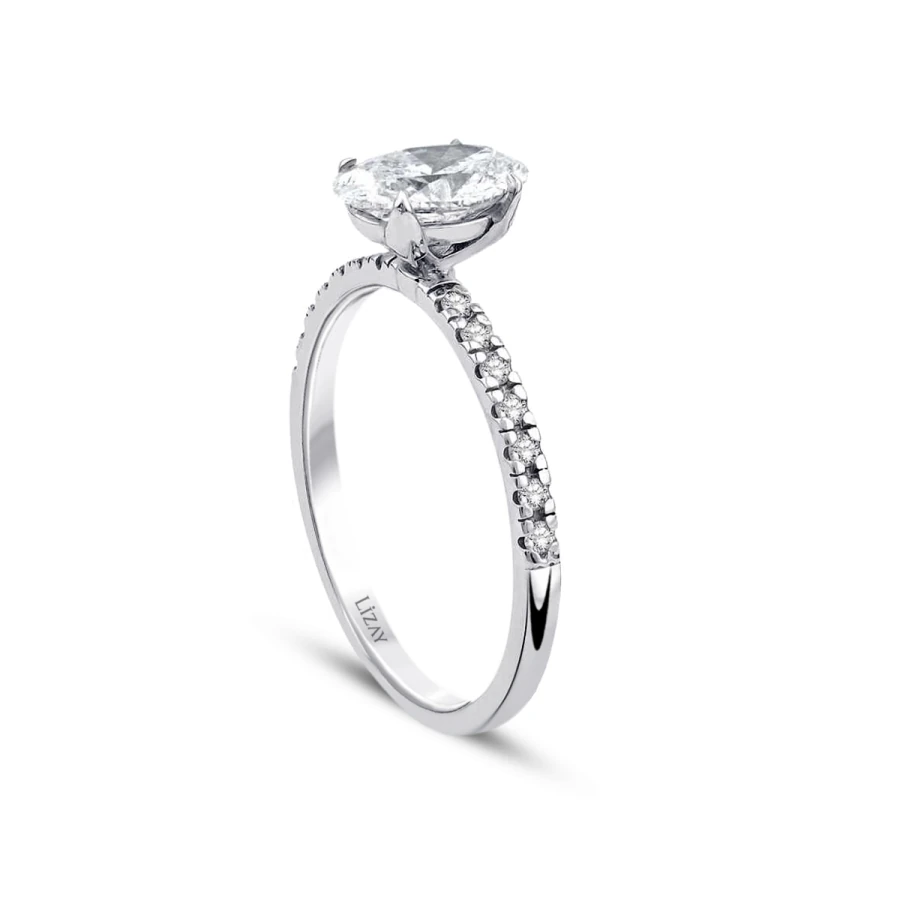 1.15 Carat Diamond Oval Solitaire Engagement Ring