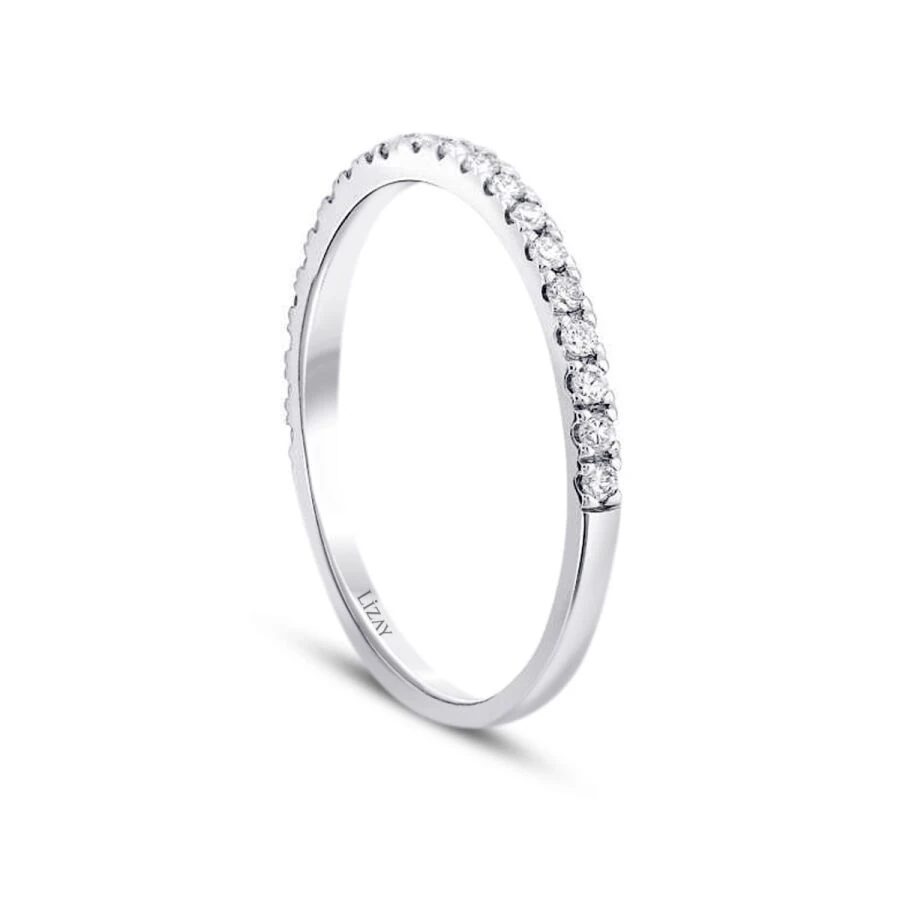 0.13 ct. Diamant Halb-Eternity Ring