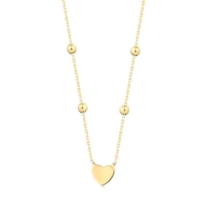 Gold Heart Doric Necklace