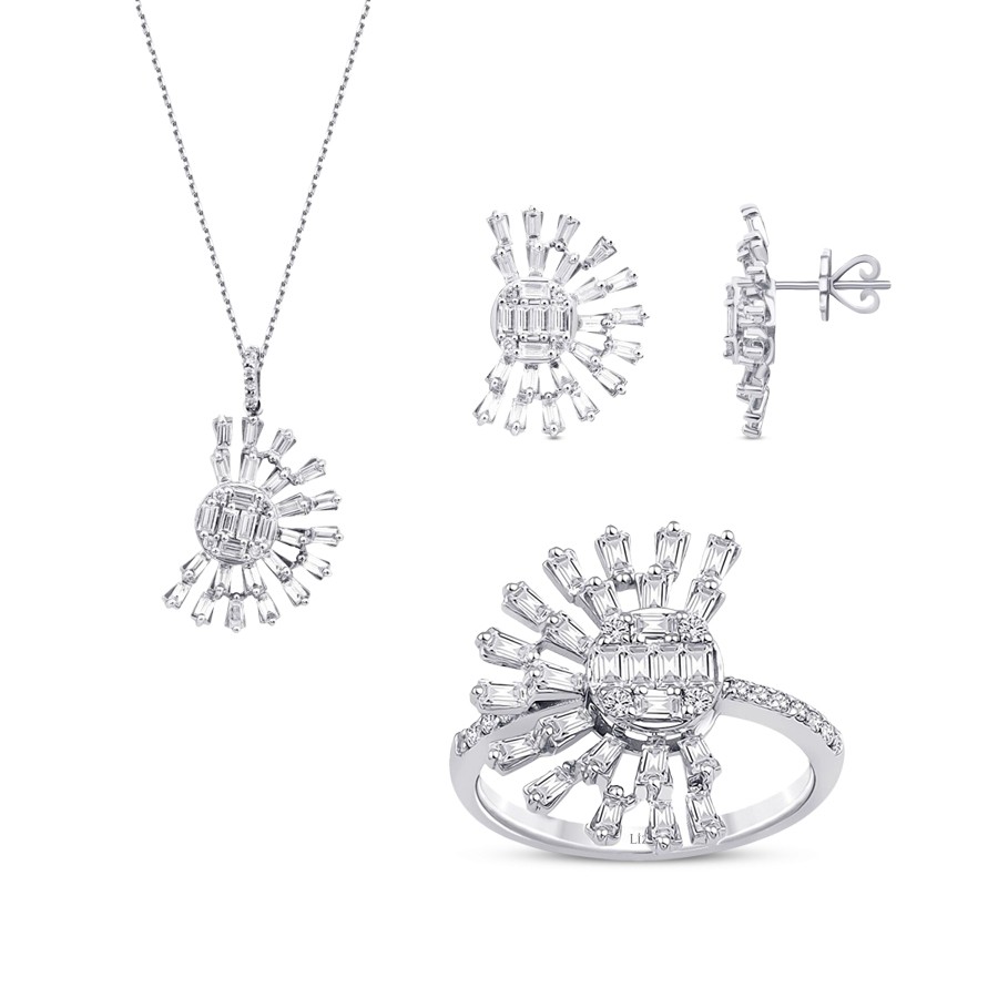 2.97 Carat Diamond Baguette Set