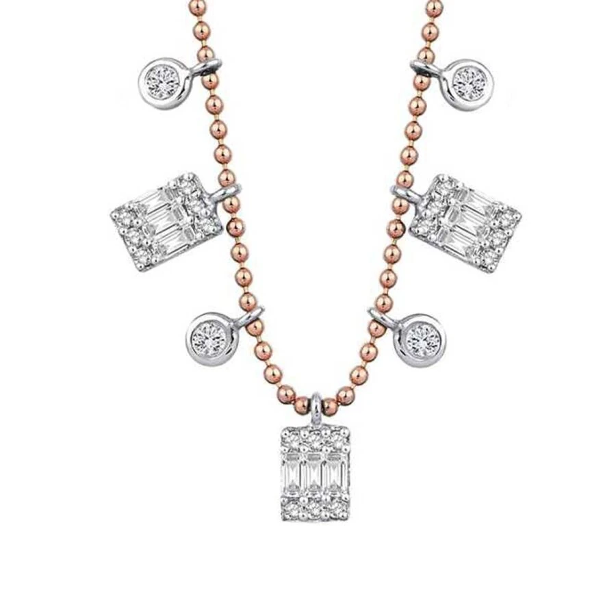 0.46 Carat Diamond Baguette Necklace