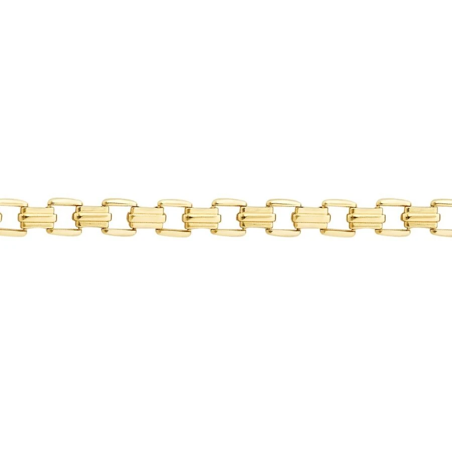 Gold Chain-Pattern Men’s Bracelet