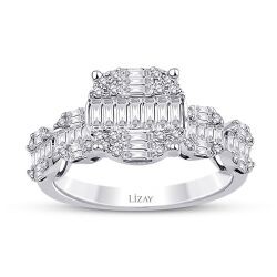 1,14 Karat Diamant Baguette Ring