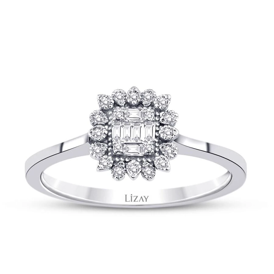 0.12 Carat Diamond Baguette Ring
