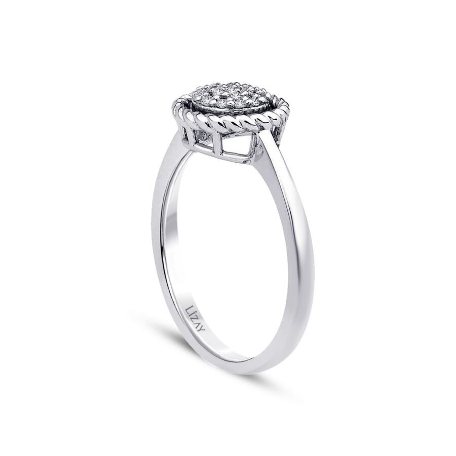 0.17 Carat Diamond Round Ring