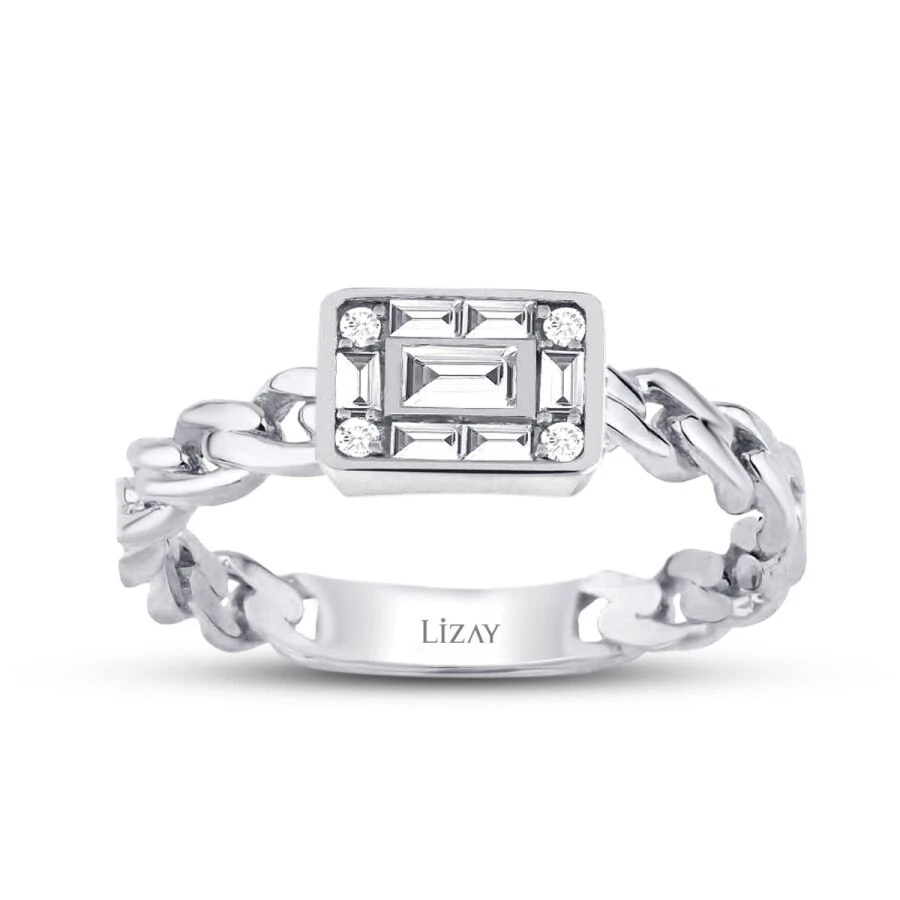 0.22 Carat Diamond Baguette Trend Ring