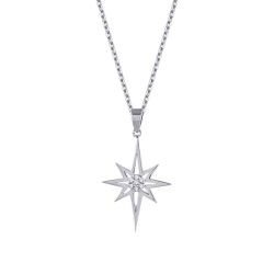 0.04 Carat Diamond Star Necklace