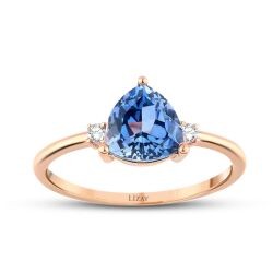 1.46 Carat Diamond Sapphire Ring