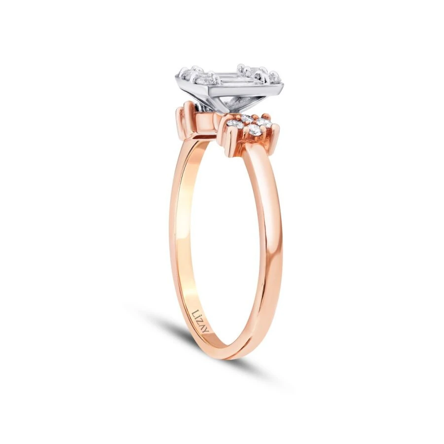 0.38 ct. Diamant Baguette Ring