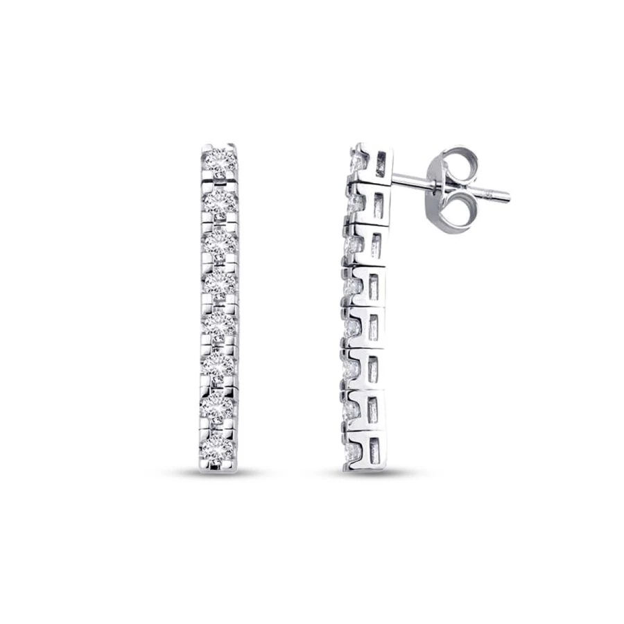 0.79 Carat Diamond Tennis Earrings