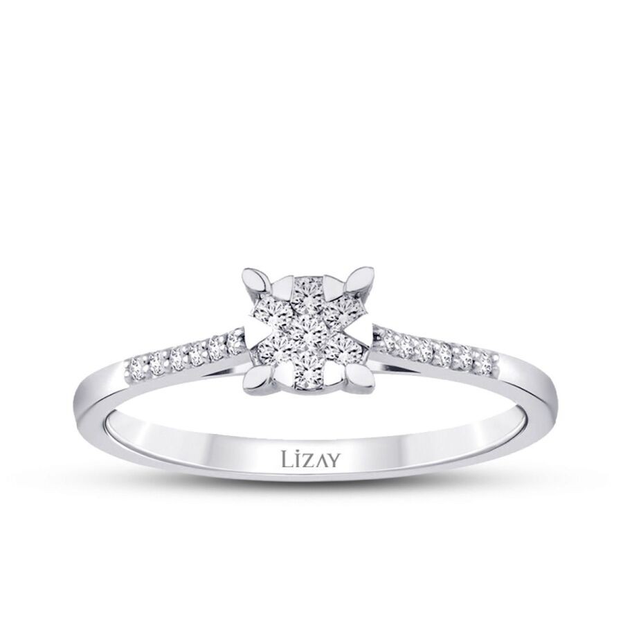 0,16 Karat Diamant Baguette Ring