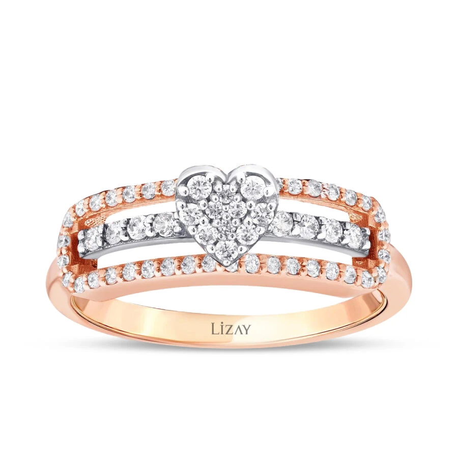 0.34 ct. Diamant Herz Ring