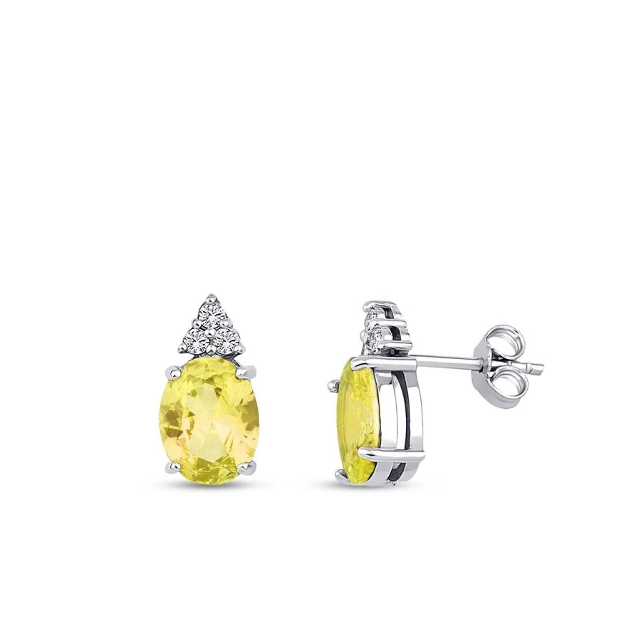 3.43 Carat Diamond Fancy Earrings