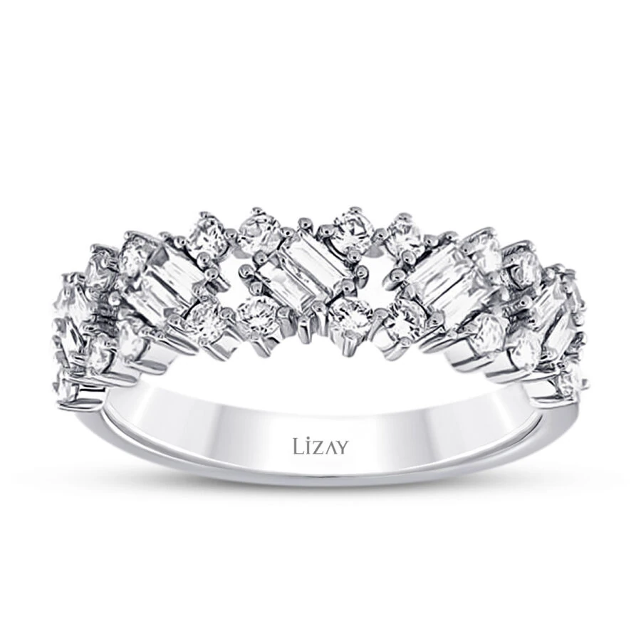 0.83 Carat Diamond Baguette Ring