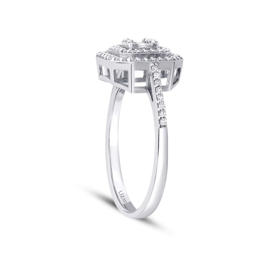 0.42 ct. Diamant Baguette Ring