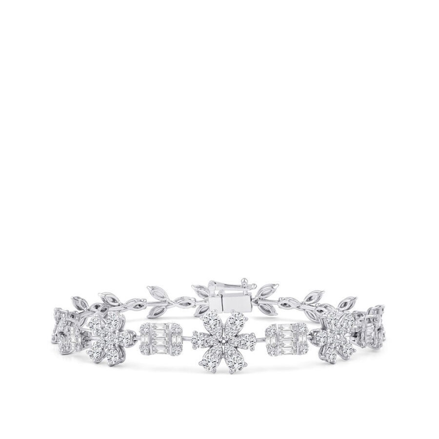 3.89 Carat Diamond Baguette Bracelet