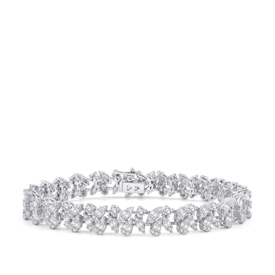 3.76 Carat Diamond Baguette Bracelet
