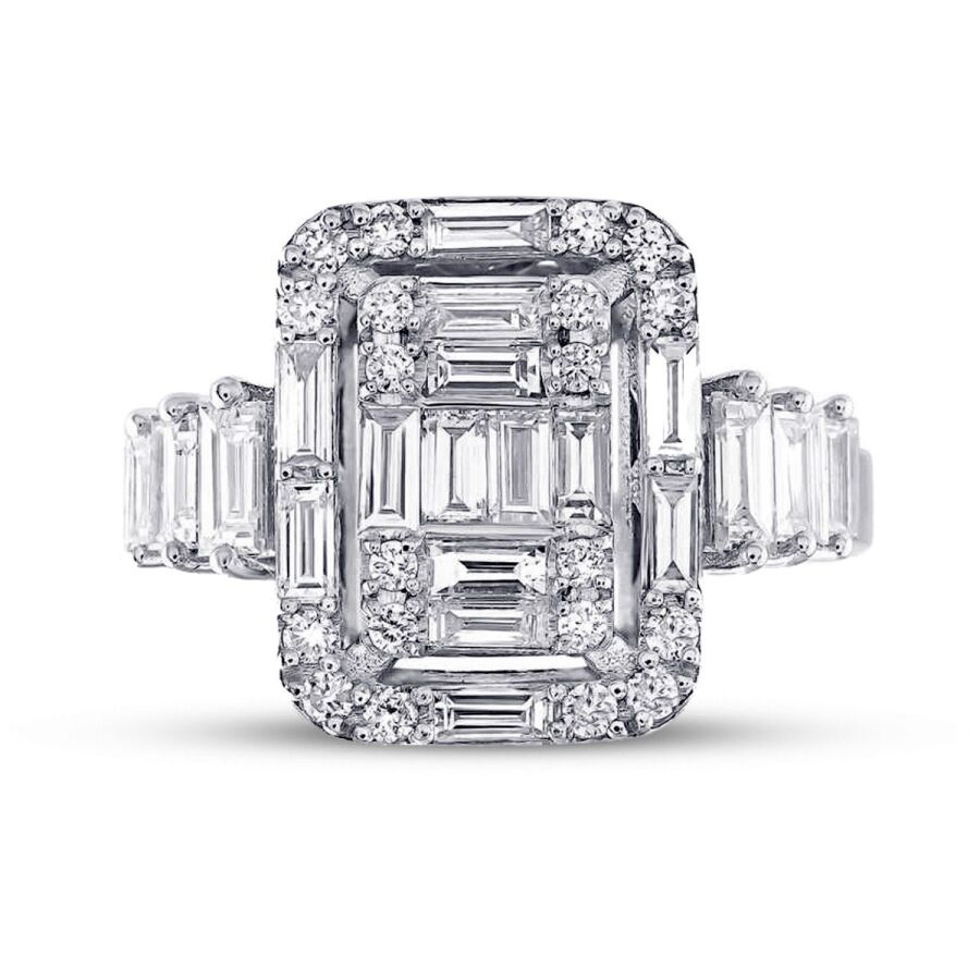 1.01 Carat Diamond Baguette Ring