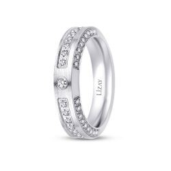 White Gold Cubic Wedding Band