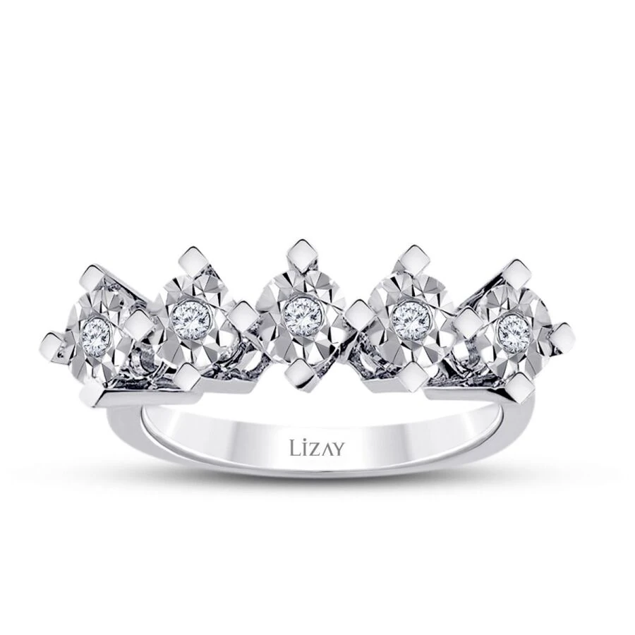0.15 Carat Diamond Five-Stone Ring