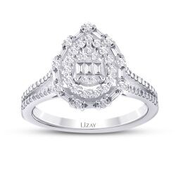 0.54 Carat Diamond Baguette Ring