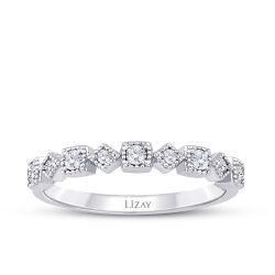 0.25 Carat Diamond Nine-Stone Ring