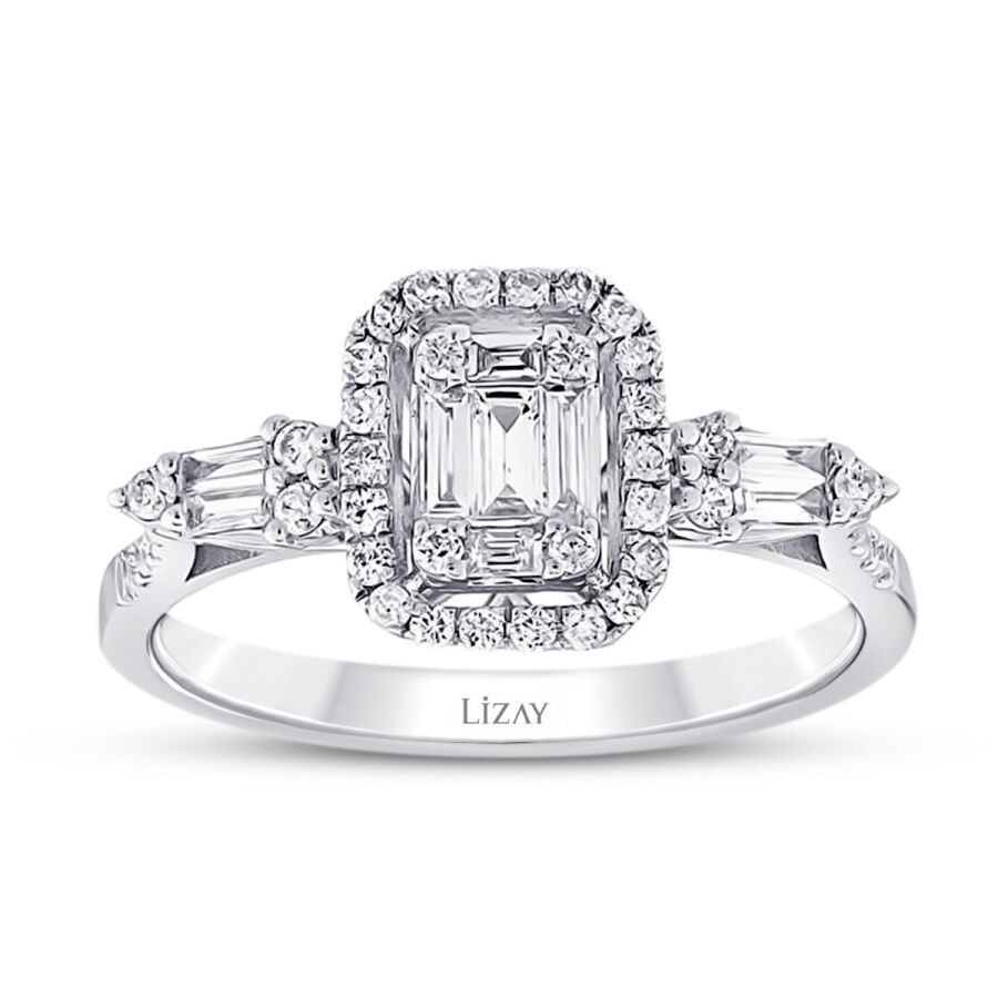 0.52 Carat Diamond Baguette Ring