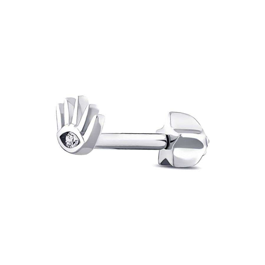 0.03 Carat Diamond Eye Tragus Earring