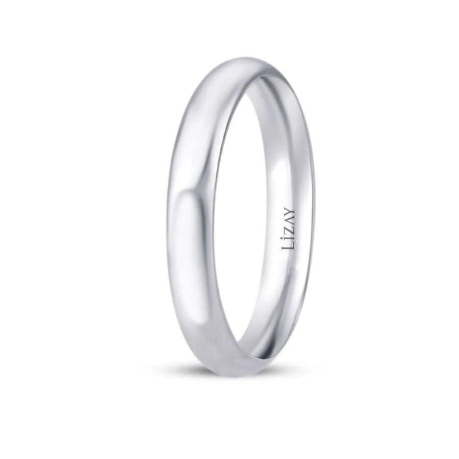 Classic White Gold Wedding Band