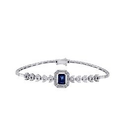 2,06 Karat Diamant Saphir Armband