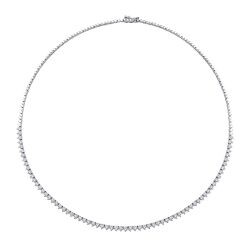 3.21 Carat Diamond Tennis Necklace