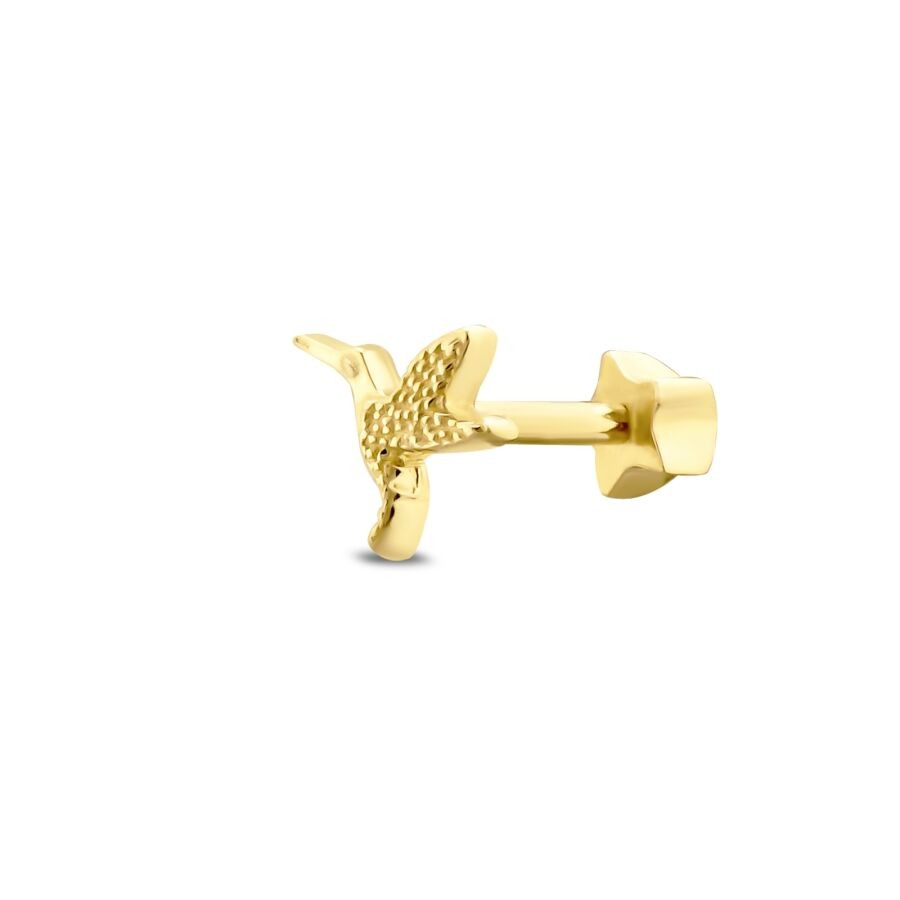 Gold Swallow Tragus Earring