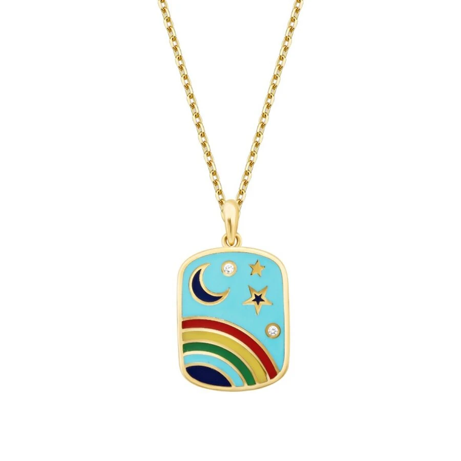 Gold Rainbow Necklace