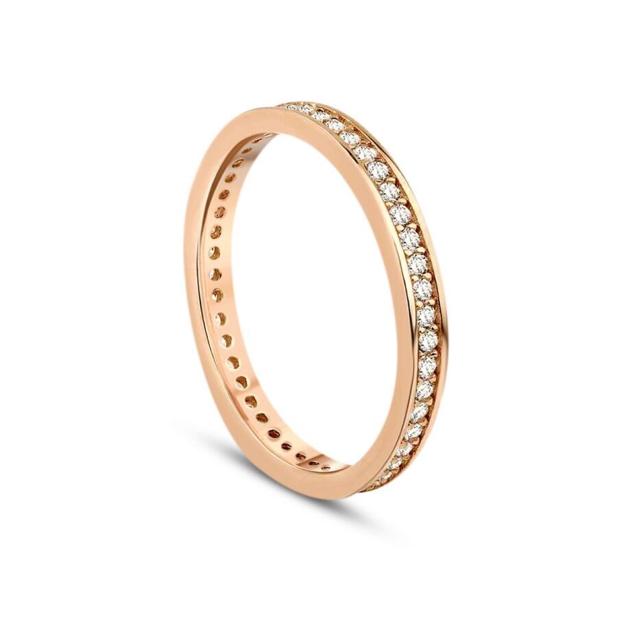 Gold Rose Eternity Ring