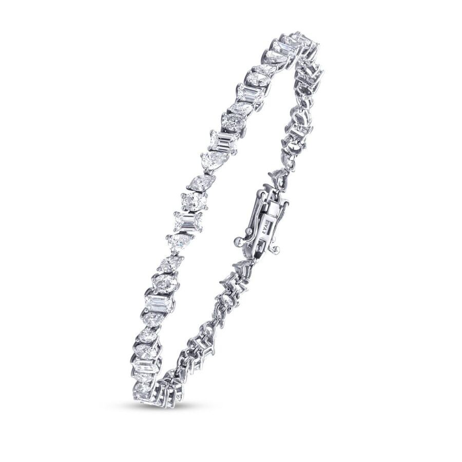 7.10 Carat Diamond Baguette Bracelet