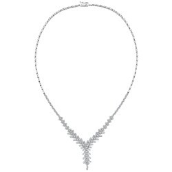 3.53 Carat Diamond Baguette Necklace