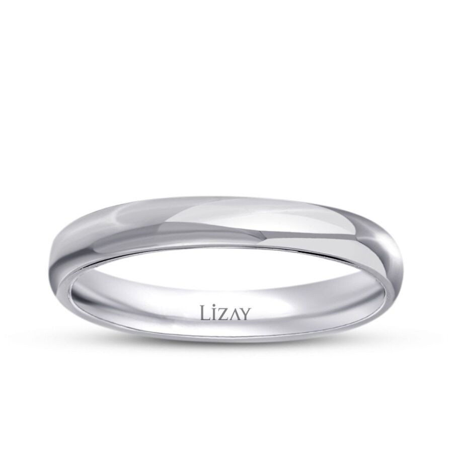 White Gold Classic Wedding Band