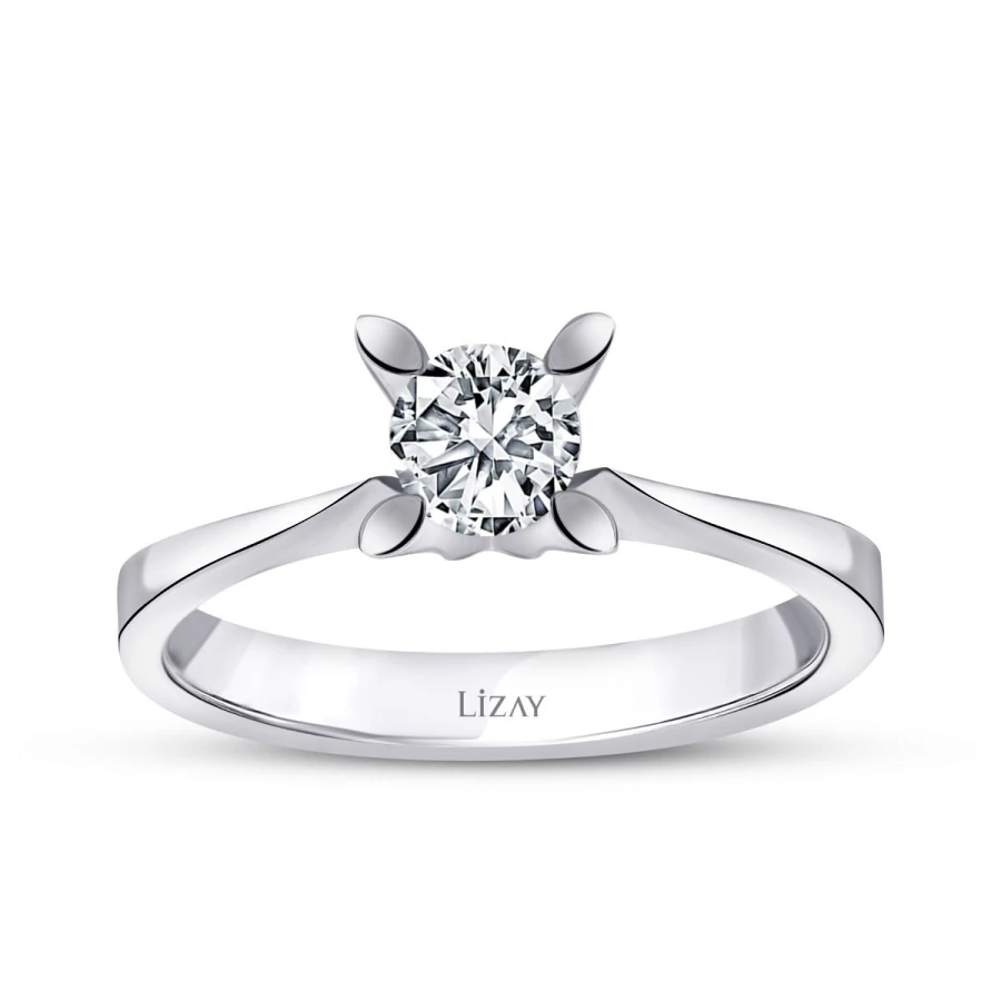 0.50 Carat Diamond Round Solitaire Engagement Ring