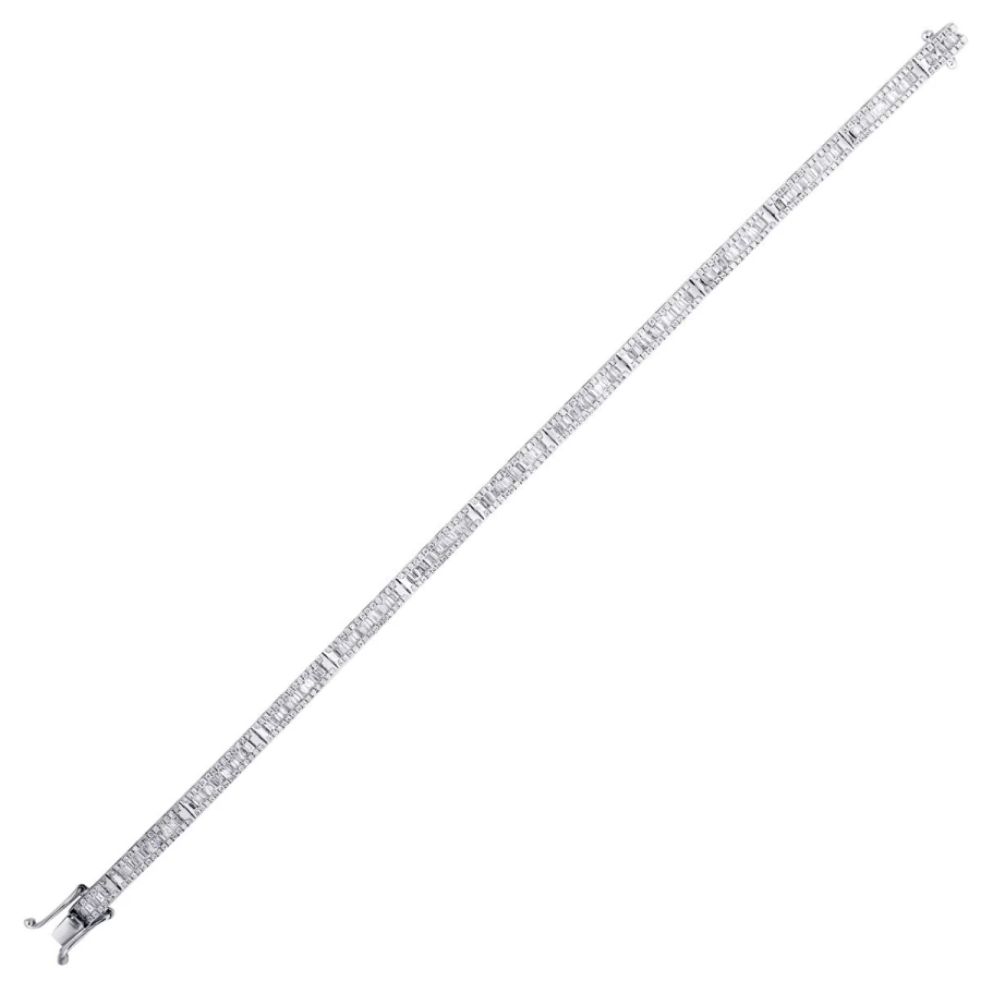 2.05 Carat Diamond Baguette Bracelet