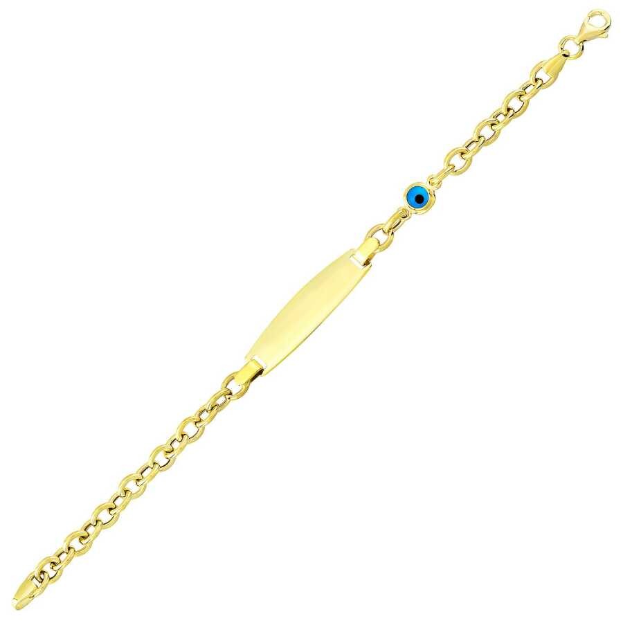 Gold Baby Nameplate Bracelet