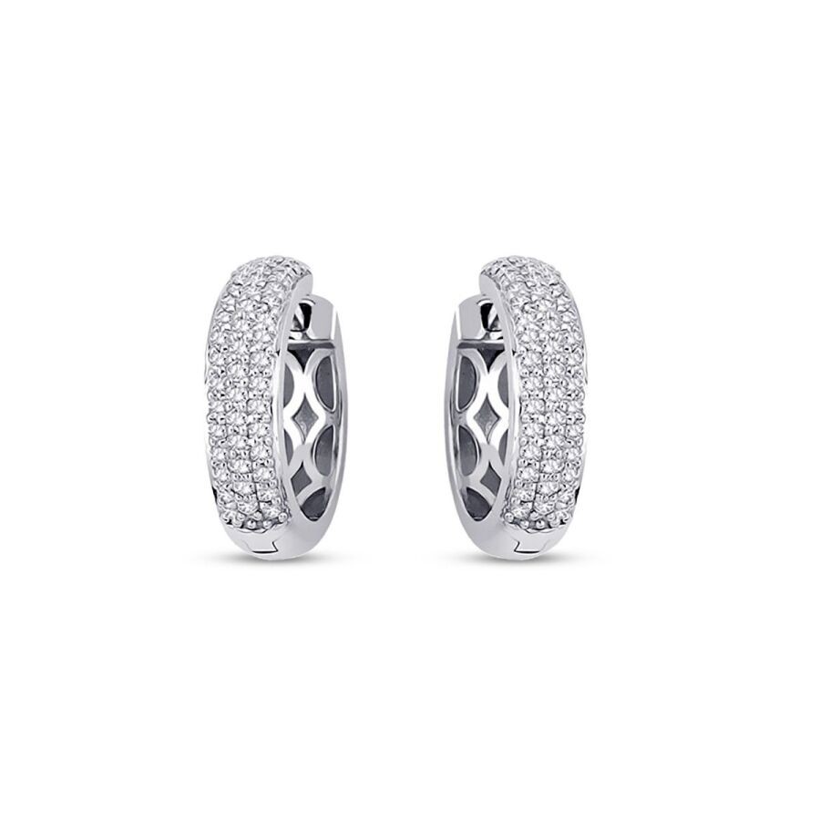 0.60 Carat Diamond Hoop Earrings