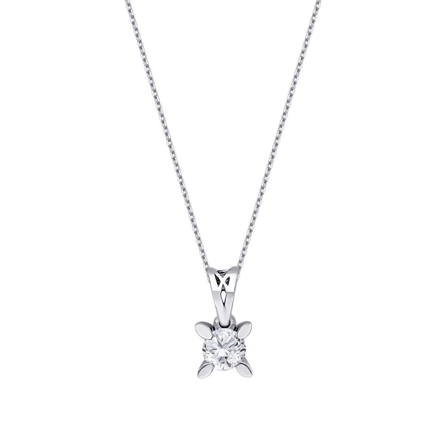 0.06 Carat Diamond Solitaire Necklace